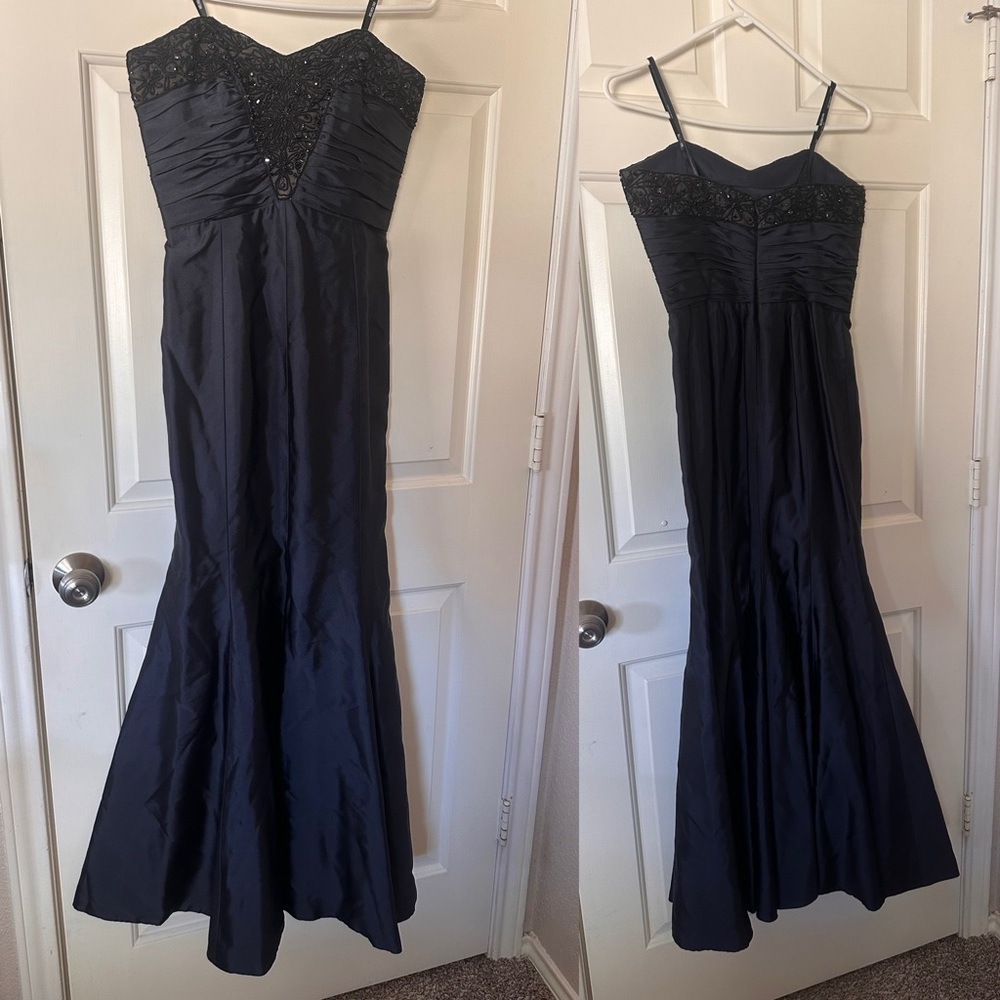 Melinda Eng Navy Evening Gown